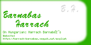 barnabas harrach business card